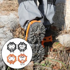 Winter Ice Claws with 8 Teeth for Hiking Boots with Non Slip Adjustable Straps