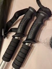 Aihoye Walking Hiking Trekking Adjustable Sticks With Carry Bag New