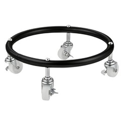 Mobile Gas Cylinder Stand Featuring Locking Rollers For Outdoor Cooking And Use