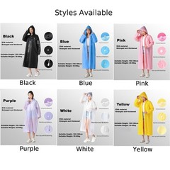 Full Body Portable EVA Raincoat Waterproof Thickened Reusable Adult Use
