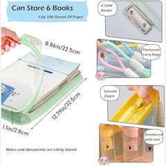A4 Waterproof Colored File Bag Clear Homework Folder Book Sleeve Mesh 1 Yellow