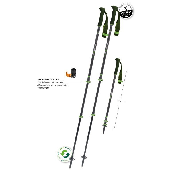 Komperdell Carbon Trail UL Hiking Pole, New with Warranty,