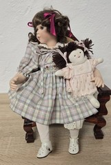 Artist doll porcelain doll 35 cm collector rarity Vintage