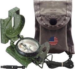 Cammenga Compass Military Grade Phosphorescent – Lensatic Compass Shock, Sand, a