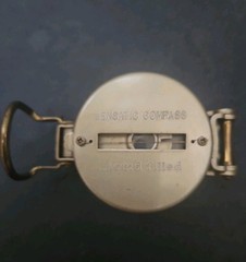 Vintage Compass Engineer Directional Gold Tone Lensatic Military Style Rare