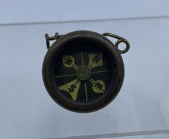 Marble’s Coat Compass Gladstone Michigan brass pin back screw case