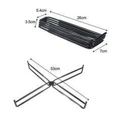 Multifunctional Camping Stand Foldable Ground Support Frame Nonslip Design