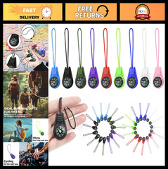 Mini Compass Keychain for Kids – Multi-Color Pocket Survival Compass for Hiking,