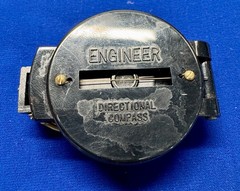 Vintage Broadway Japan Lensatic Compass w/ Box Instructions Pouch Bloomingdale’s