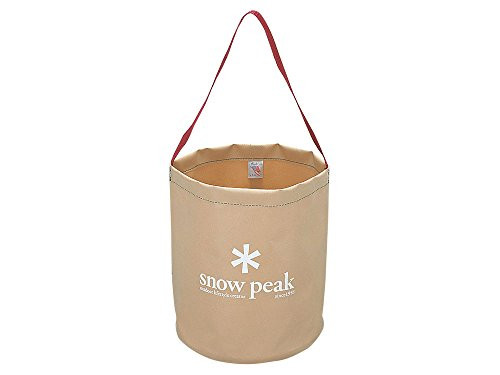 Snow Peak Camping Bucket 9.5 x 10.5-Inch Beige JAPAN IMPORT
