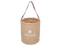Snow Peak Camping Bucket 9.5 x 10.5-Inch Beige JAPAN IMPORT