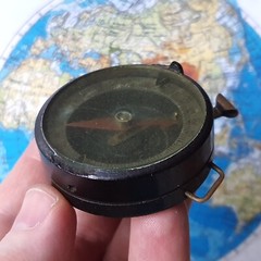 Vintage Soviet Antique Military Wrist Compass, USSR Sports Compass. ORIGINAL