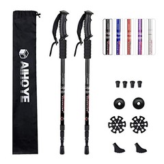 2 Pack Adjustable Trekking Poles – Ergonomic Grip, Perfect for Hiking Adventures