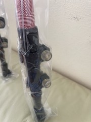 A new pair of hiking sticks, with cork hand grips that absorb sweat,