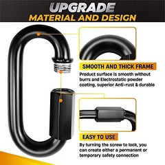 Heavy Duty Chain Quick Links, 1600 LBS Weight Capacity, Durable, Anti 6PCS 3”