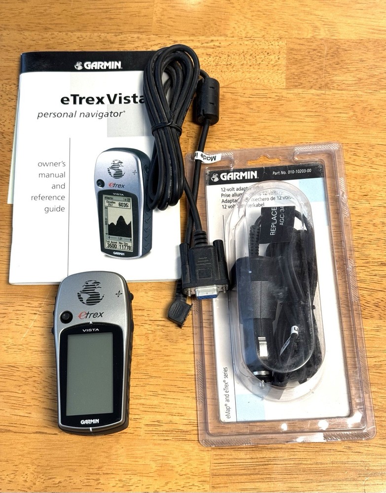 Garmin Etrex Vista Handheld GPS Satellite Compass Waterproof Unit Tested