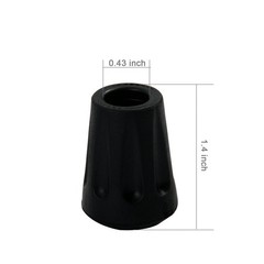 6 PCS Replacement Rubber Tip Hiking Stick Trekking Pole Walking Cane Set