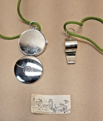 Vintage Survival PIC Compass and The Acme Thunderer Whistle