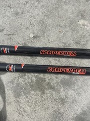Komperdell Booster Speed Carbon Trekking Pole Pair – Black And Red – 110cm (NOS)