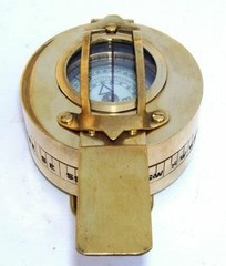 Handmade Vintage Prismatic Military Compass – Nautical Engineering Style