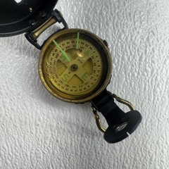 Engineers LIquid Filled Lensatic Compass W/Original Box WFS #114 Japan Scouts