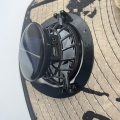 2Pcs Travel Set Waterproof Backpack + Solar USB Fan Sun Hat Adjustable