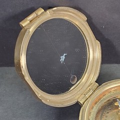 Essex Brass Compass Model 42433 Mirror Sine Chart 3″ W/Original Box *READ*