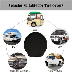 Rv Trailer Wheel Tire Covers Set of 4 Truck,SUV,Motorhome,Car,Camper Fits 30-…