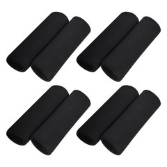 8Pcs Reusable Sponge Cane Handle Grip Covers for Walker Cushioned Non Slip Black