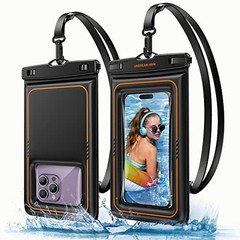 UNBREAKcable Floating Waterproof Phone Pouch 2 Pack, IPX8 Waterproof 7.0 inch