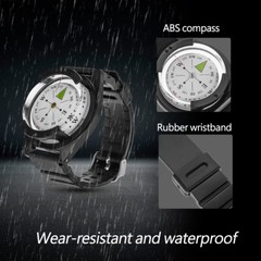 Wrist Compass Military Outdoor Climbing Camping Compass Survival Watch Band BT