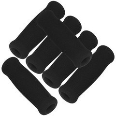 6Pcs Thick Hand Grips for Walking Cane Black Comfortable Grip Replacement