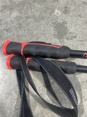 Komperdell Booster Speed Carbon Trekking Pole Pair – Black And Red – 110cm (NOS)