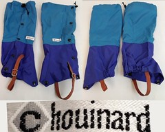 Chouinard Gators Vintage Blue Size M w/ Zippers, Snaps, and Buckles *Z5571