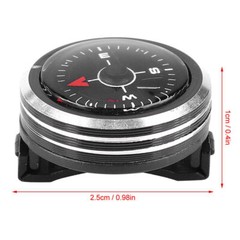 Slide on 25MM Watch Wrist Band Strap Compass Outdoor Waterproof Survival Gadget