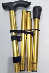 Folding Pole Hiking Cane Walking Stick Adjustable Aluminum Collapsible Travel US