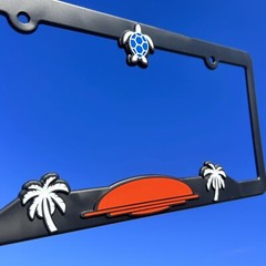 Turtle License Plate Frame Bracket-Beach-Ocean