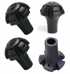 Walking Stick Tips Rubber 4Pcs Trekking Pole Tips Replacement- Rubber Feet for H