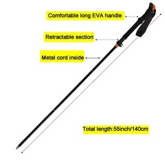 Foldable Wading Staff Water Depth Safety Warning Sign Coated Stainless Steel Cor