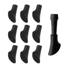 10 Pieces Trekking Poles Tips Accessories Boot Tips Cover 11mm Hole Diameter