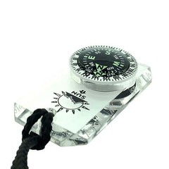 MiniComp II – Mini Orienteering Compass with Rotating Bezel | Easy-to-Read Zi…