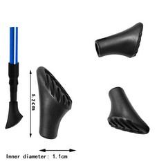 Nordic Walking Rubber Pads Tarmac Pads Replacement Feet Trekking Hiking Poles