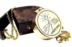 Brass Compass Psalm 32:8 – “I Will Guide You Along the Best Pathway” – 2