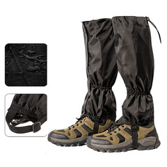 Adjustable Hiking Gaiters Boot Cover Anti Slip Elastic Middle Cord 135g