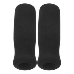 2Pcs Cane Handle Grip Replacement Black Nbr Soft Cushion with Nonslip Texture