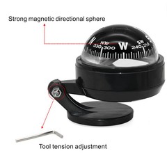 Mini Navigation Compass Camping Gear Small Compass Guide Ball For Marine Boat