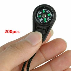 200pcs Mini Portable Compass Survival Hiking Camping Direction Military Tactical