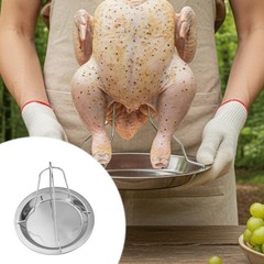 Stainless Steel Chicken Roaster Rack for Outdoor For picnic BBQ and Road Trips