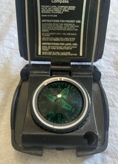 Vintage Normark Pocket Lapel Compass model PL 180 Liquid Filled Made in Finland