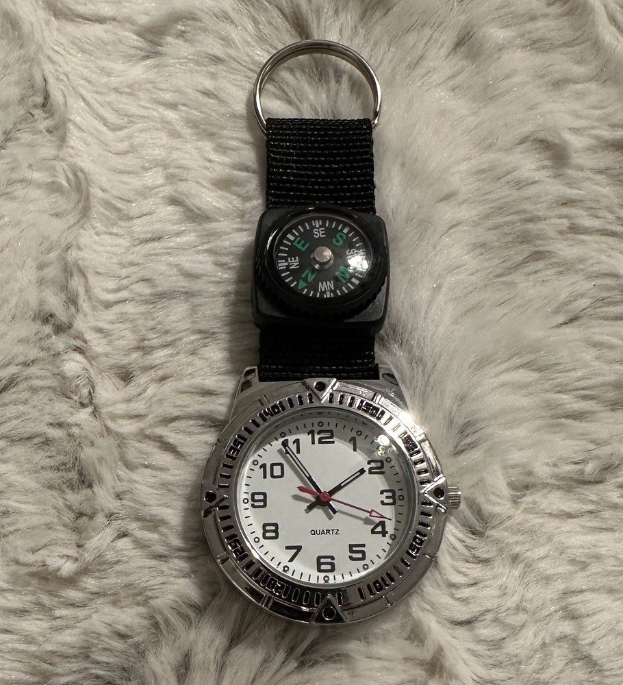 Dreams Unlimited Travel Quartz Watch w/ Compass Keychain 40mm Running